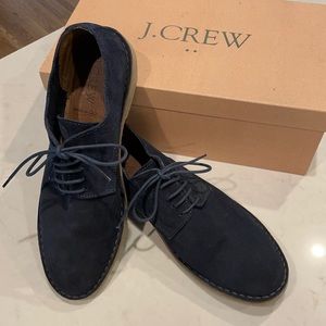 J. Crew Navy Suede Oxfords (Mens 9.5)